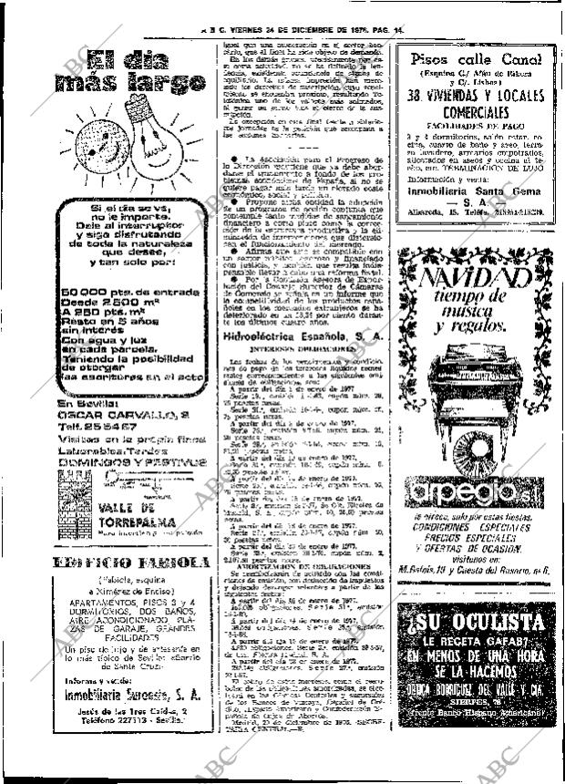 ABC SEVILLA 24-12-1976 página 44