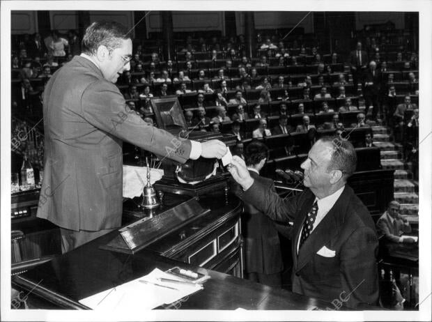 Manuel Fraga en el Congreso de los Diputados