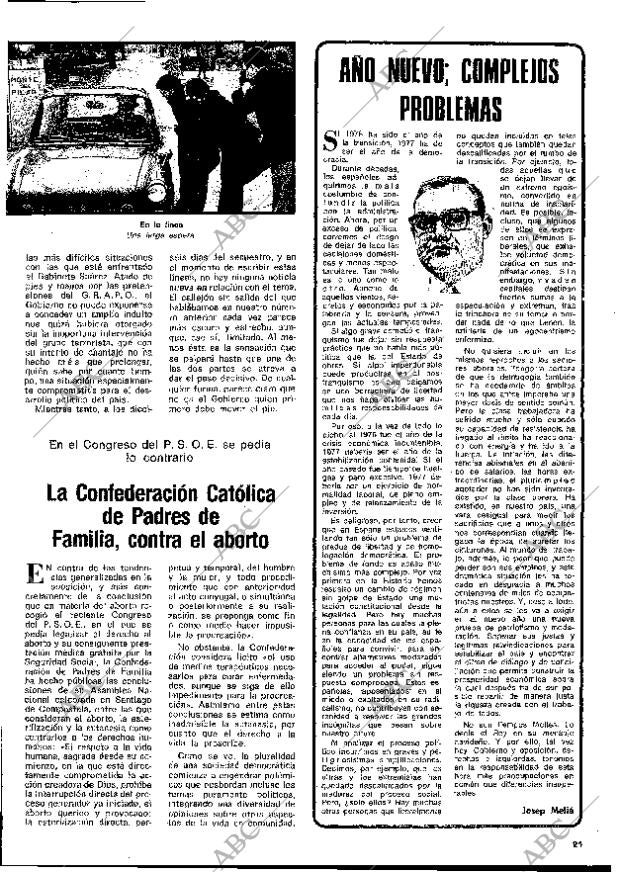 BLANCO Y NEGRO MADRID 01-01-1977 página 21