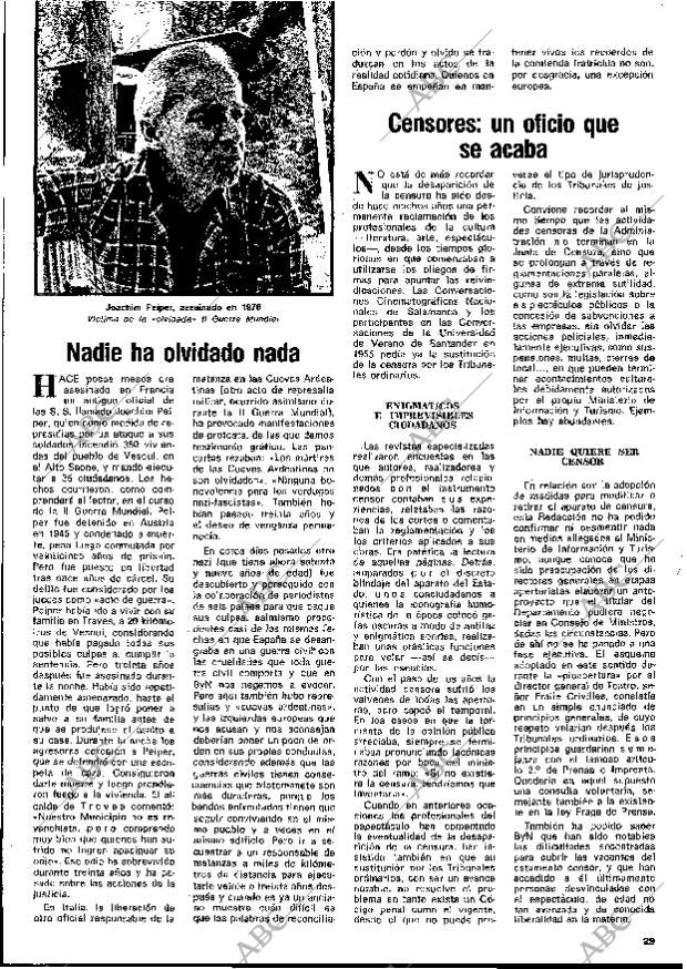 BLANCO Y NEGRO MADRID 01-01-1977 página 29