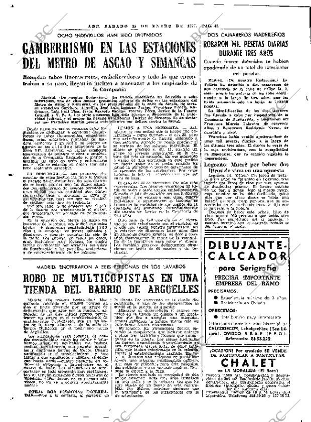 ABC MADRID 15-01-1977 página 58