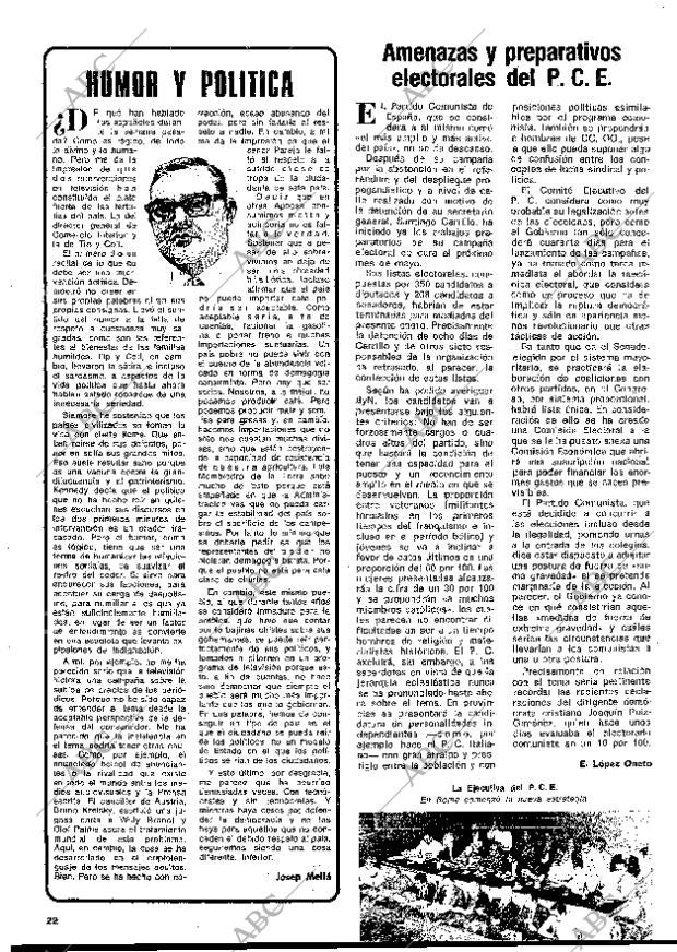 BLANCO Y NEGRO MADRID 15-01-1977 página 22