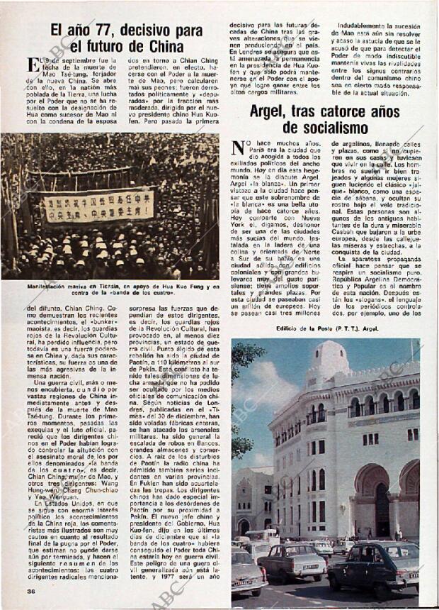 BLANCO Y NEGRO MADRID 15-01-1977 página 36