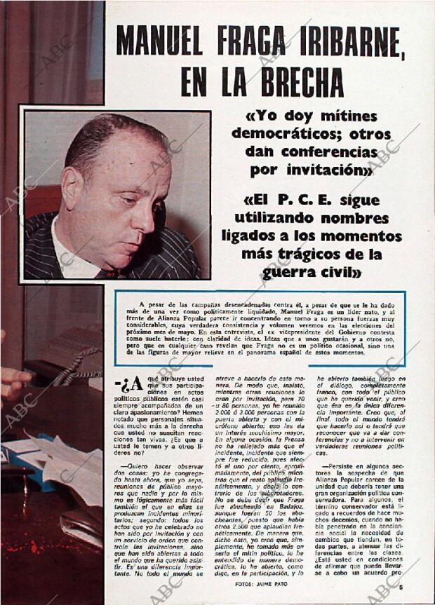 BLANCO Y NEGRO MADRID 15-01-1977 página 5