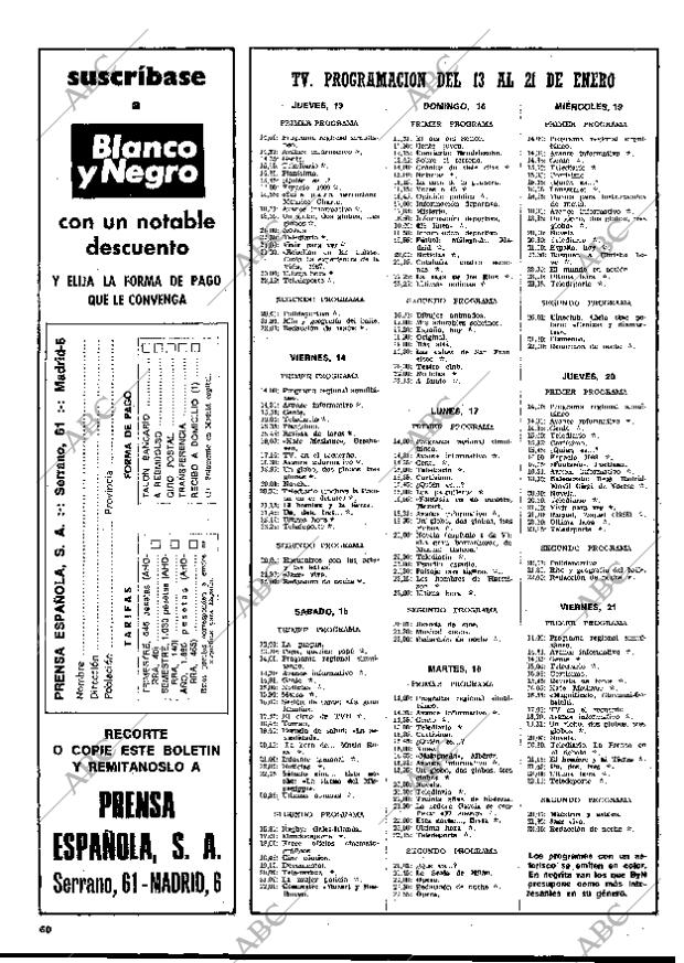BLANCO Y NEGRO MADRID 15-01-1977 página 60