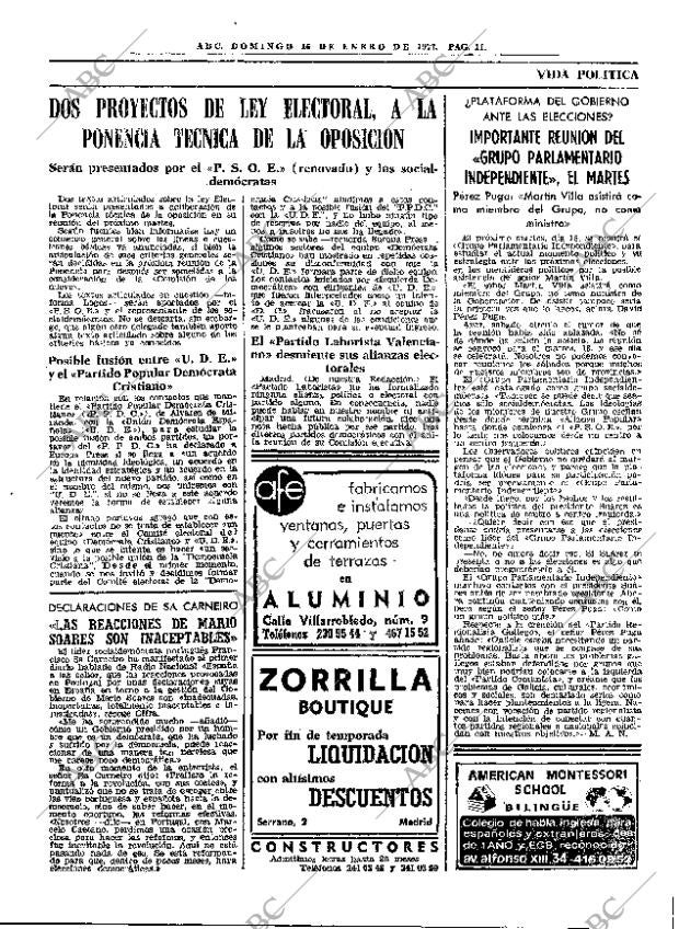 ABC MADRID 16-01-1977 página 23