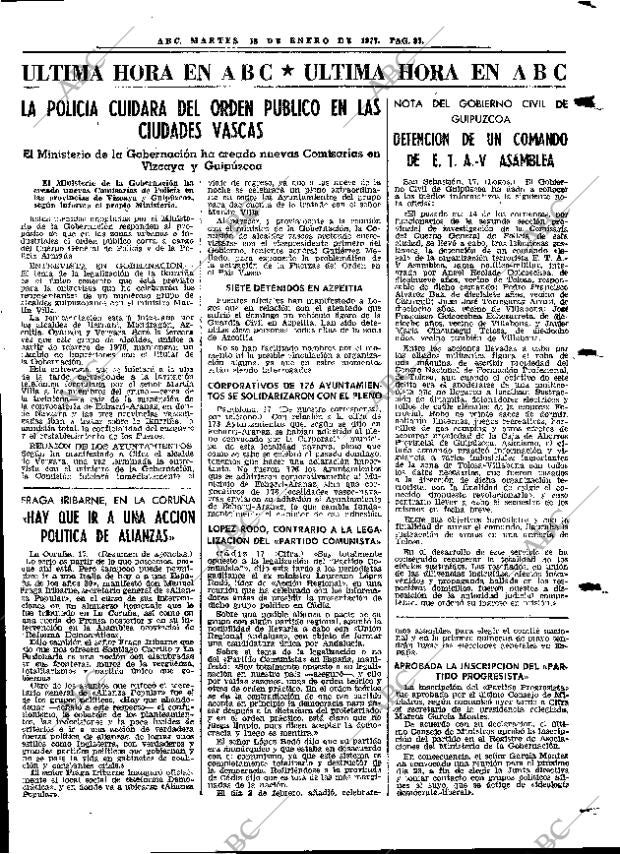 ABC MADRID 18-01-1977 página 99