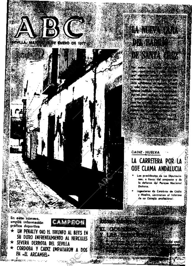 ABC SEVILLA 18-01-1977 página 1