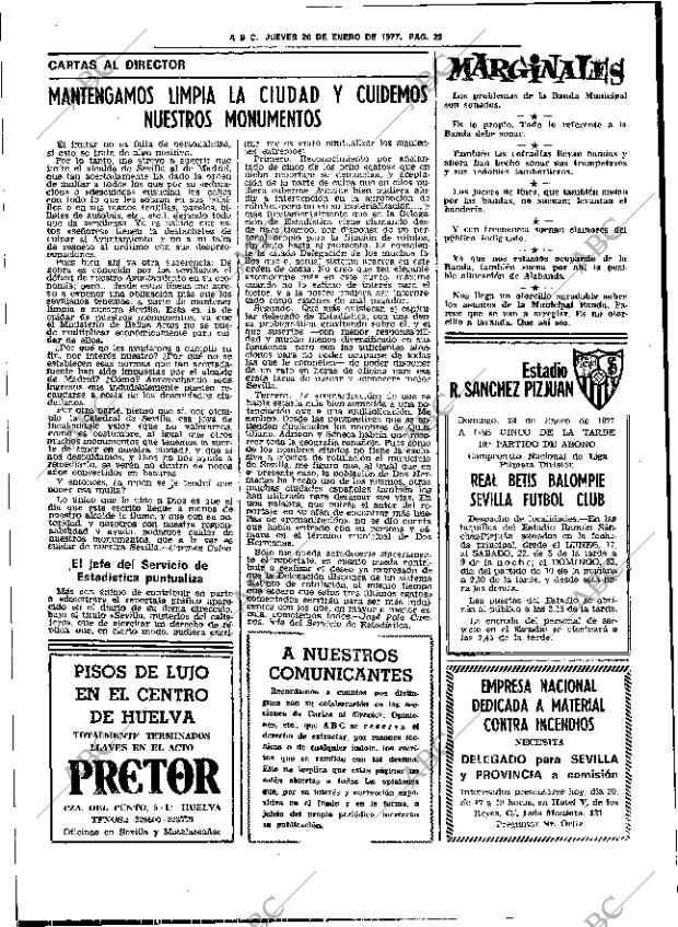 ABC SEVILLA 20-01-1977 página 30