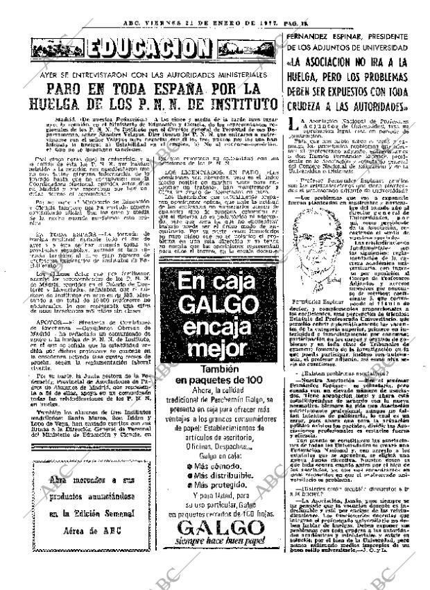 ABC MADRID 21-01-1977 página 27
