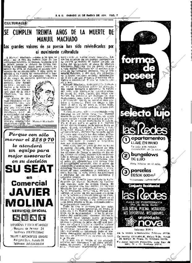 ABC SEVILLA 22-01-1977 página 21