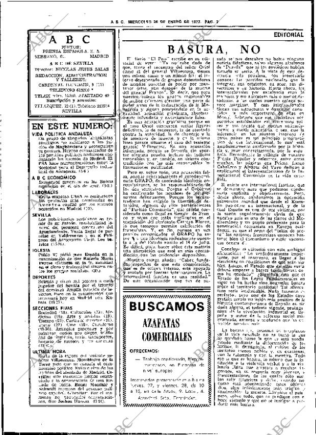 ABC SEVILLA 26-01-1977 página 16