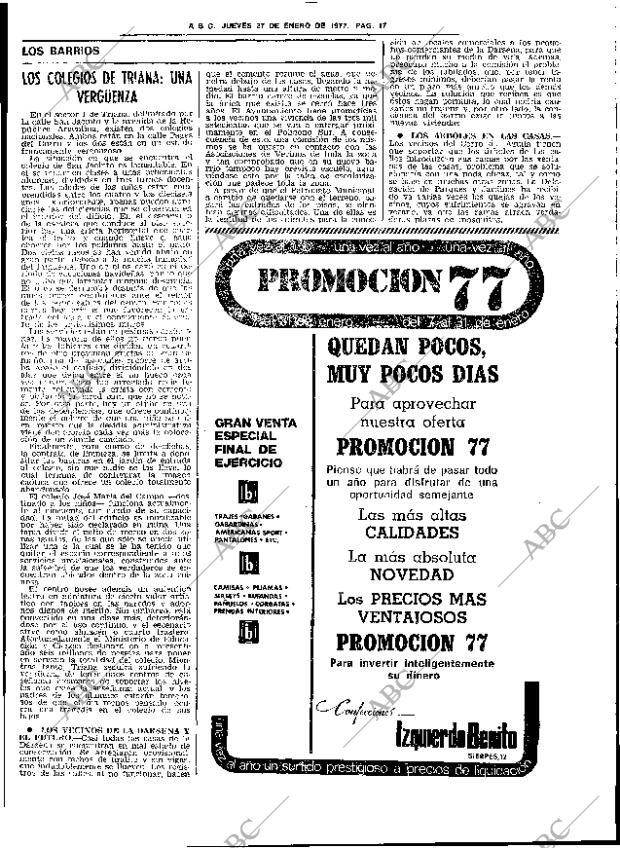 ABC SEVILLA 27-01-1977 página 25
