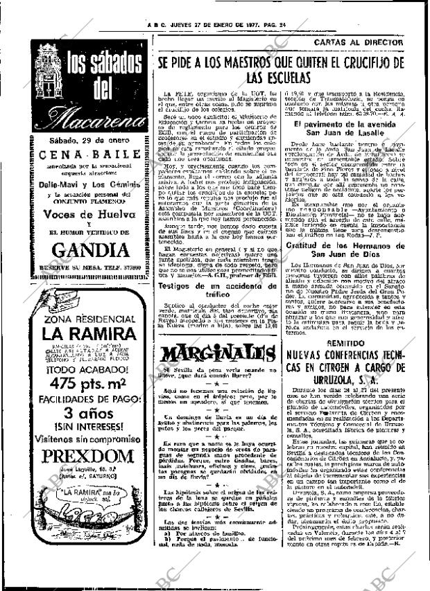 ABC SEVILLA 27-01-1977 página 32