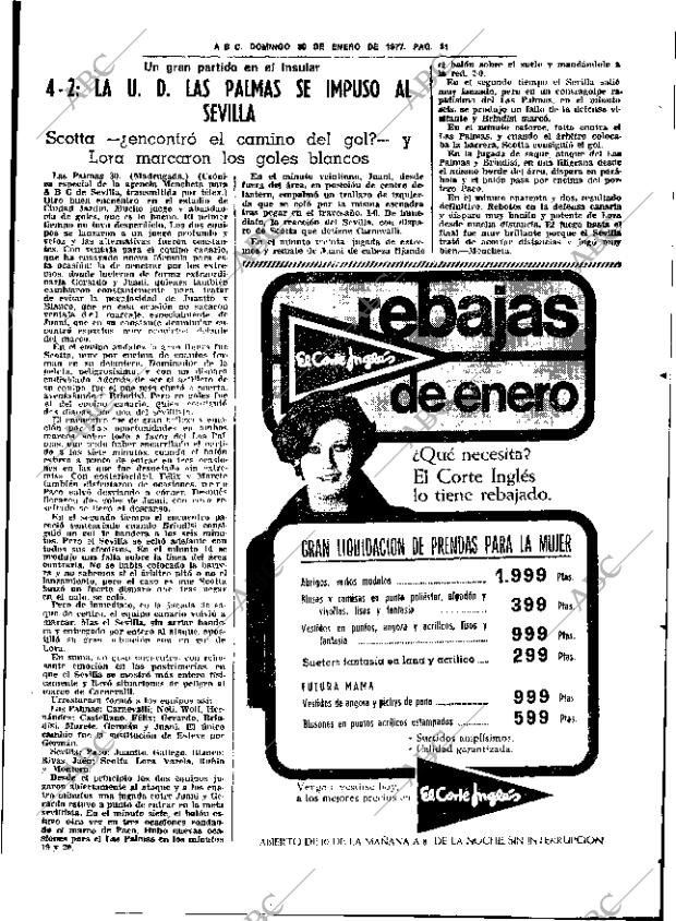 ABC SEVILLA 30-01-1977 página 45