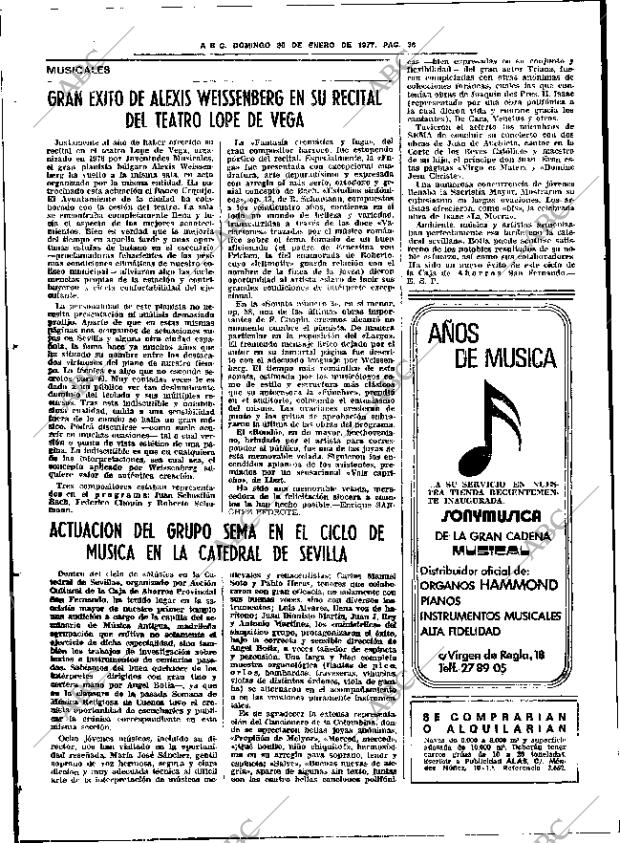 ABC SEVILLA 30-01-1977 página 50