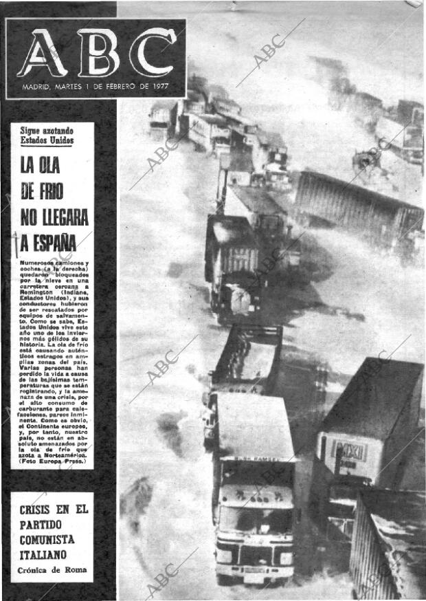 ABC MADRID 01-02-1977 página 1