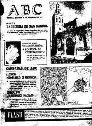 ABC SEVILLA 01-02-1977 página 1