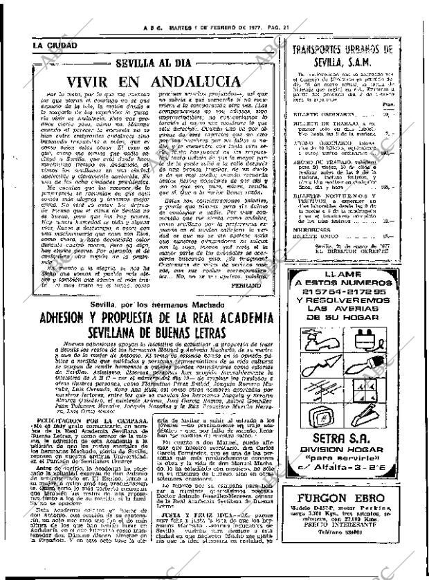 ABC SEVILLA 01-02-1977 página 51