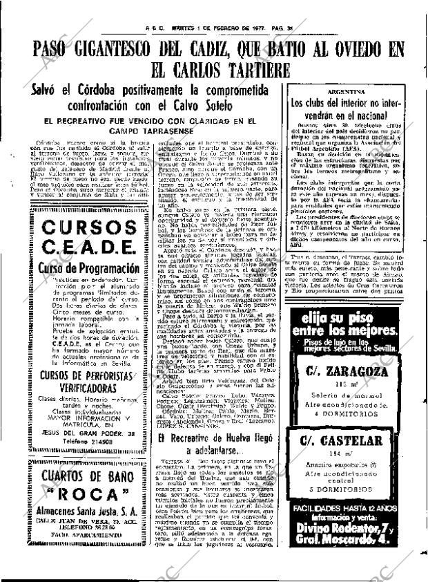 ABC SEVILLA 01-02-1977 página 61