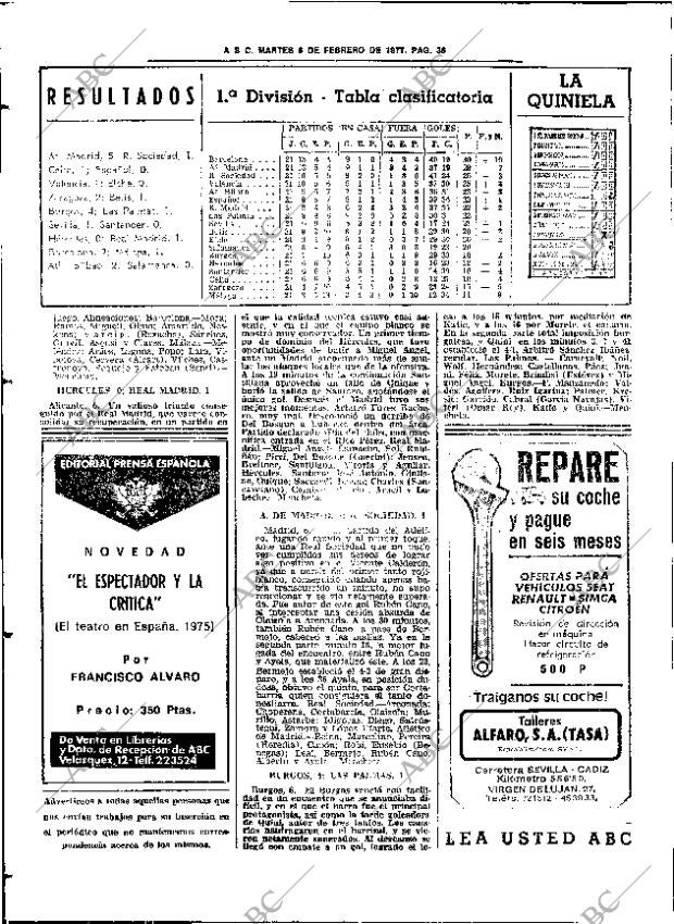 ABC SEVILLA 08-02-1977 página 66