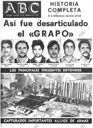 ABC MADRID 15-02-1977 página 1