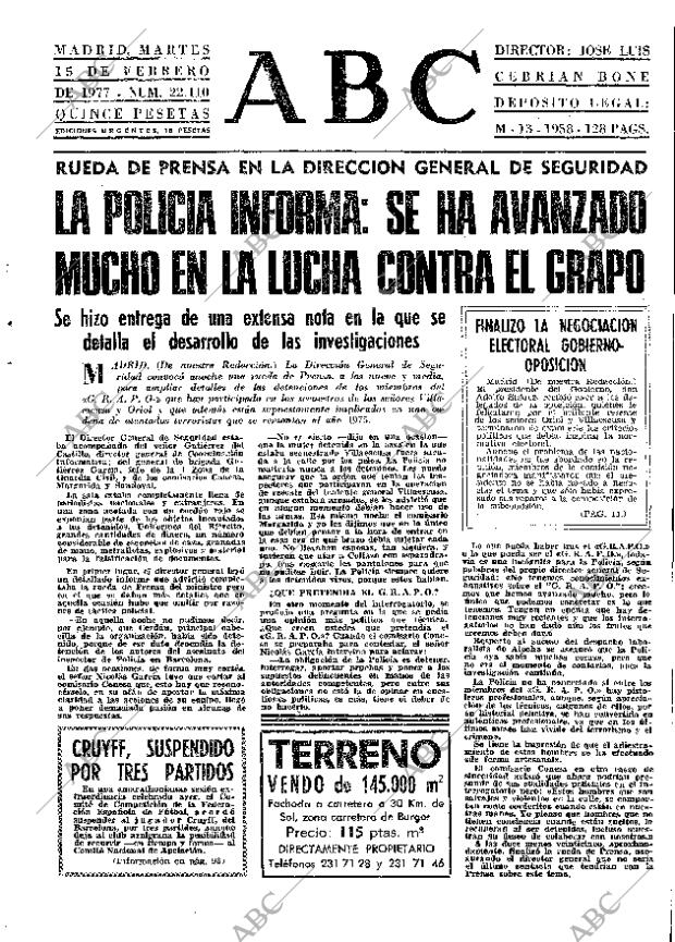 ABC MADRID 15-02-1977 página 17