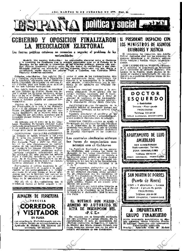 ABC MADRID 15-02-1977 página 27