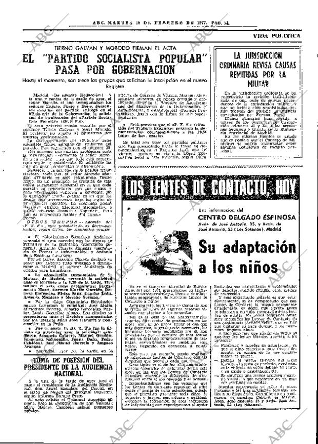 ABC MADRID 15-02-1977 página 29