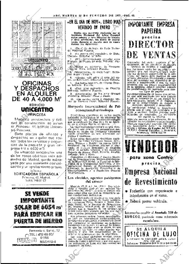 ABC MADRID 15-02-1977 página 62