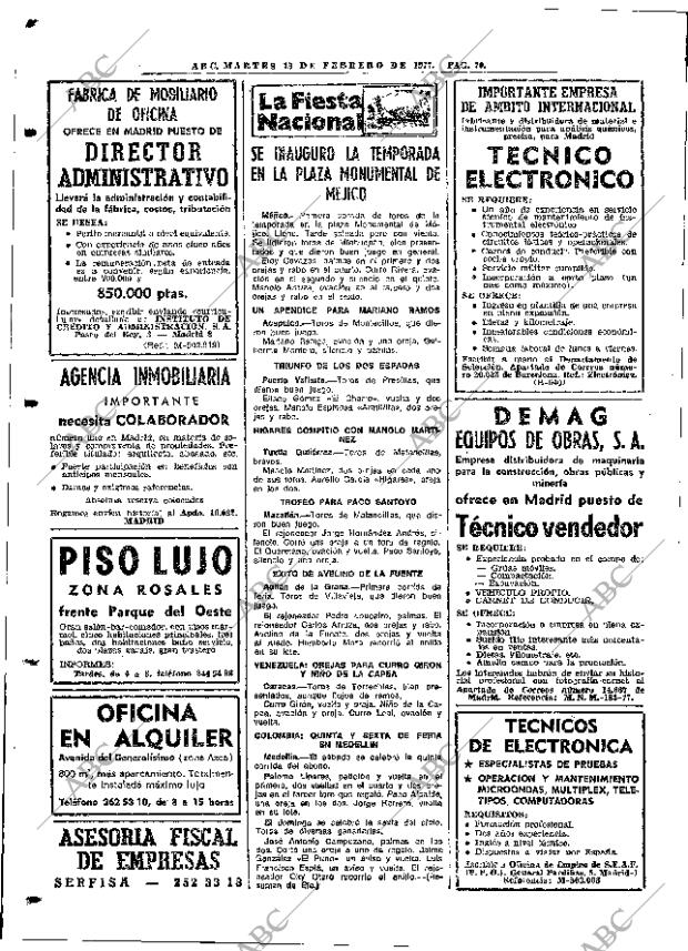 ABC MADRID 15-02-1977 página 86