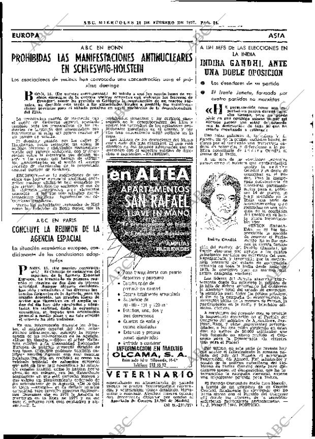 ABC MADRID 16-02-1977 página 36