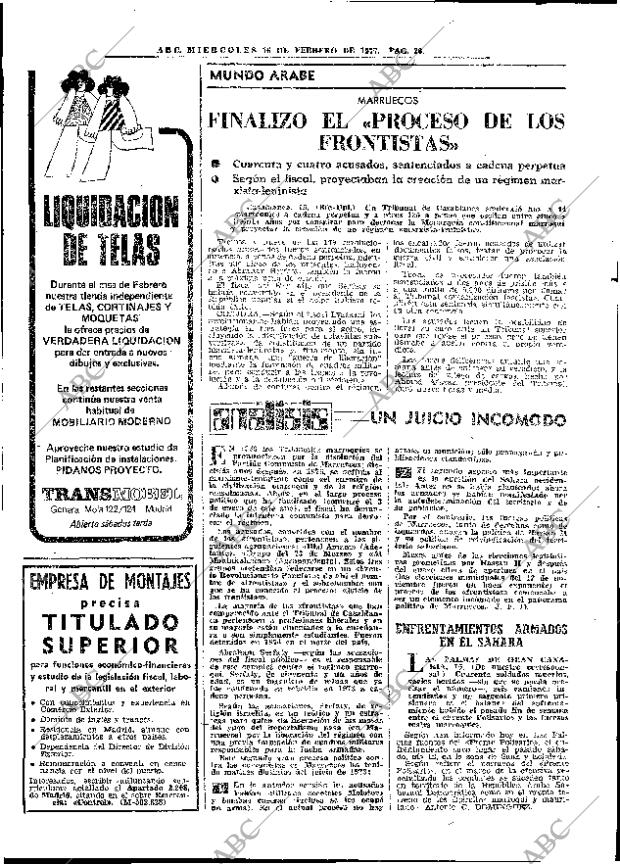 ABC MADRID 16-02-1977 página 38