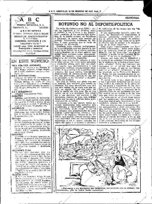 ABC SEVILLA 16-02-1977 página 16