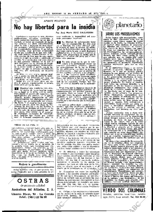 ABC MADRID 18-02-1977 página 16