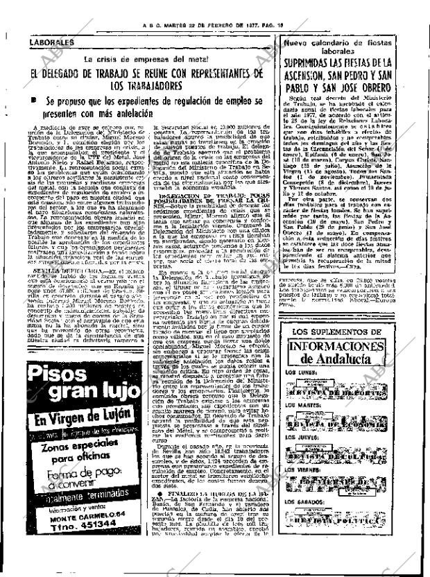 ABC SEVILLA 22-02-1977 página 45