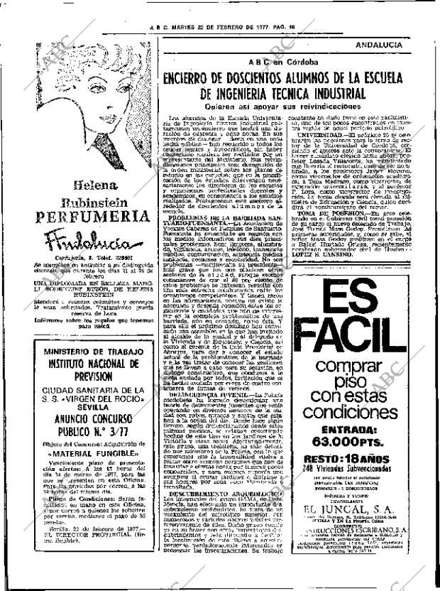 ABC SEVILLA 22-02-1977 página 46