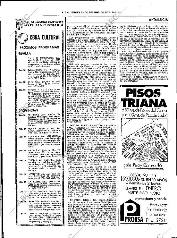 ABC SEVILLA 22-02-1977 página 52
