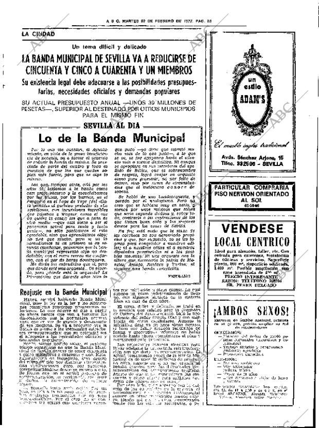 ABC SEVILLA 22-02-1977 página 53