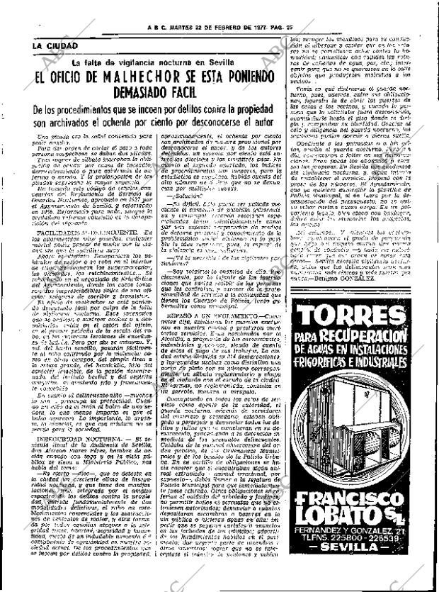 ABC SEVILLA 22-02-1977 página 55