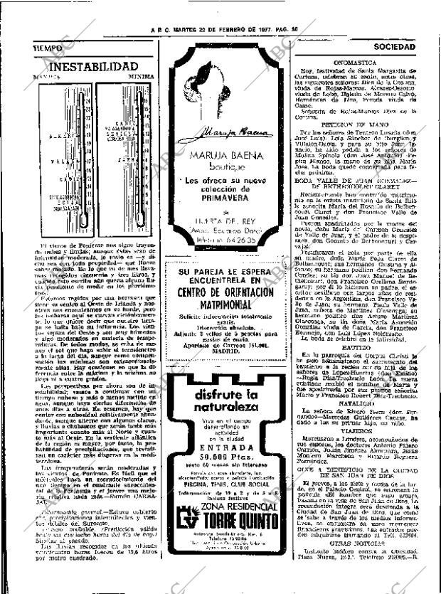 ABC SEVILLA 22-02-1977 página 60