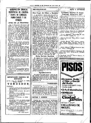 ABC SEVILLA 22-02-1977 página 62