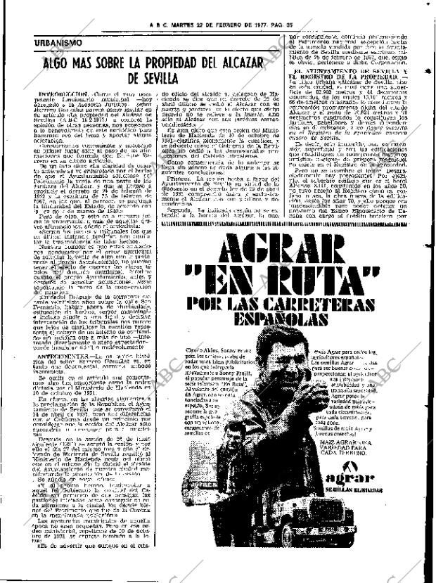 ABC SEVILLA 22-02-1977 página 65