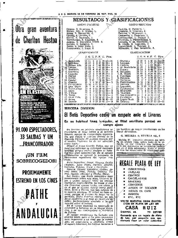 ABC SEVILLA 22-02-1977 página 74