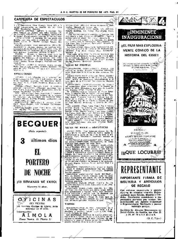 ABC SEVILLA 22-02-1977 página 81