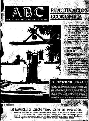 ABC SEVILLA 23-02-1977 página 1