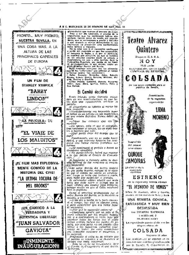 ABC SEVILLA 23-02-1977 página 46