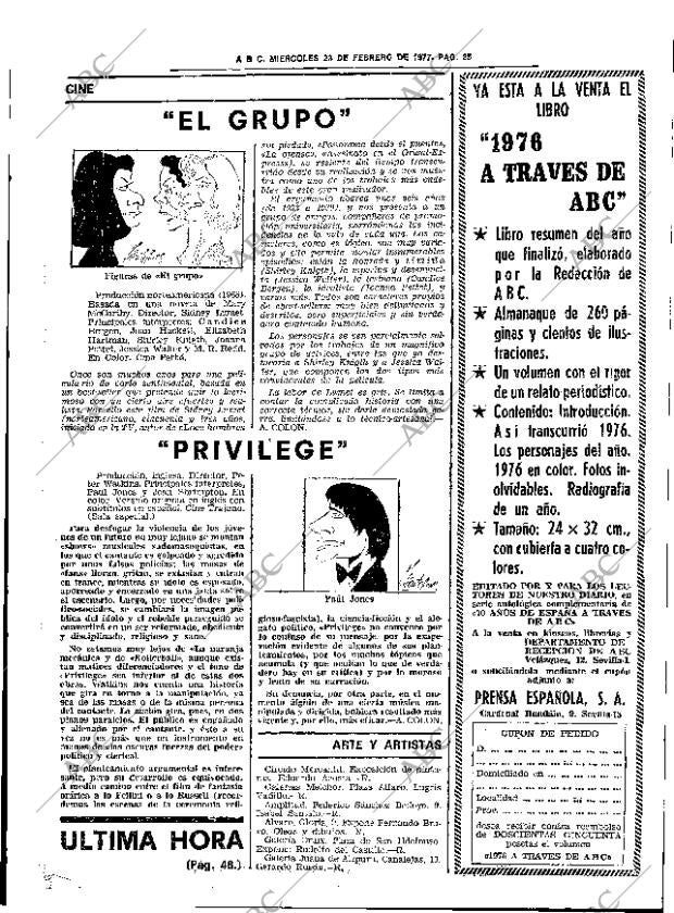 ABC SEVILLA 23-02-1977 página 49