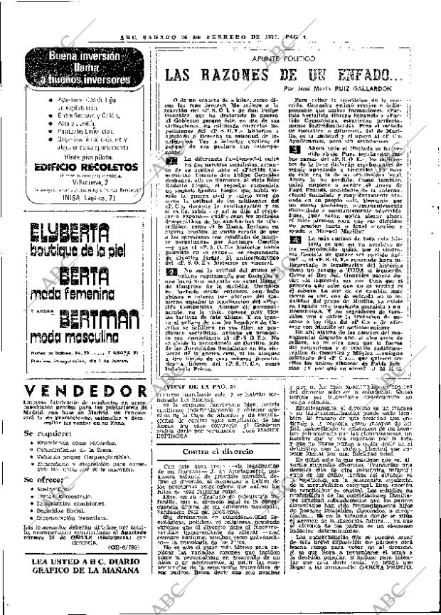 ABC MADRID 26-02-1977 página 16