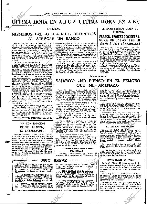 ABC MADRID 26-02-1977 página 84